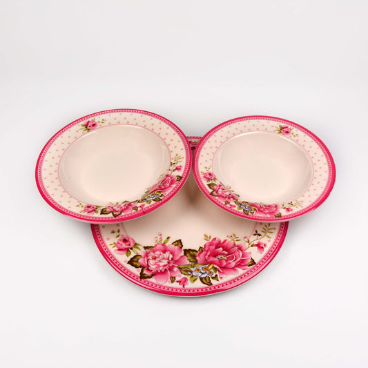 Pack Of 6Pcs Plates MAJESTIC Melamine Double Glazed Premium Quality Plates HEAVY WEIGHT