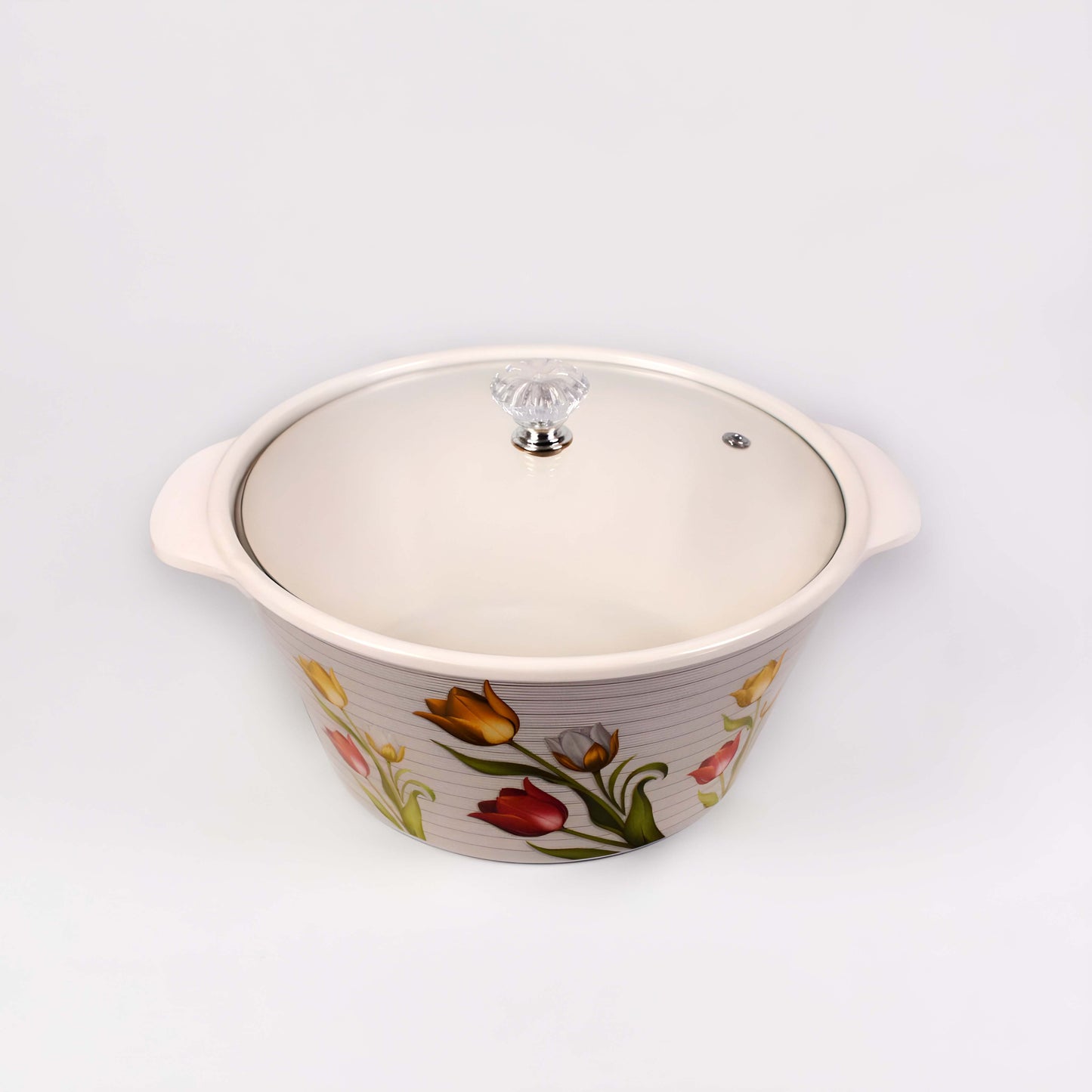 Majestic Luxury Crystal Coated Dinner Ware 72 Pcs Dinning Set - 8 Persons Serving DYNASTY CIRCLE