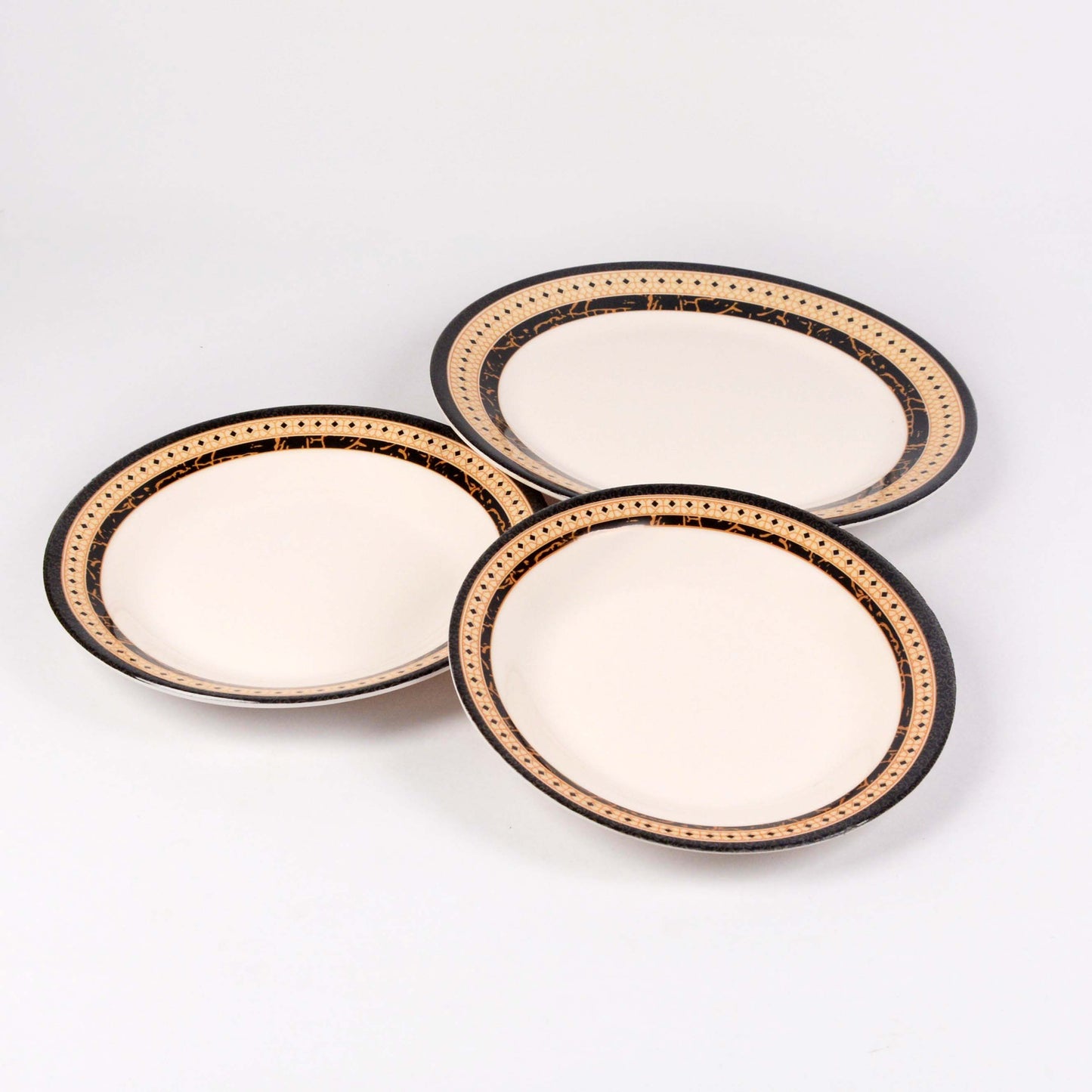 Majestic AM Dinner Ware 36 Pcs Dinning Set - 6 Persons Serving DYNASTY CIRCLE Made of BPA-free break resistant melamine