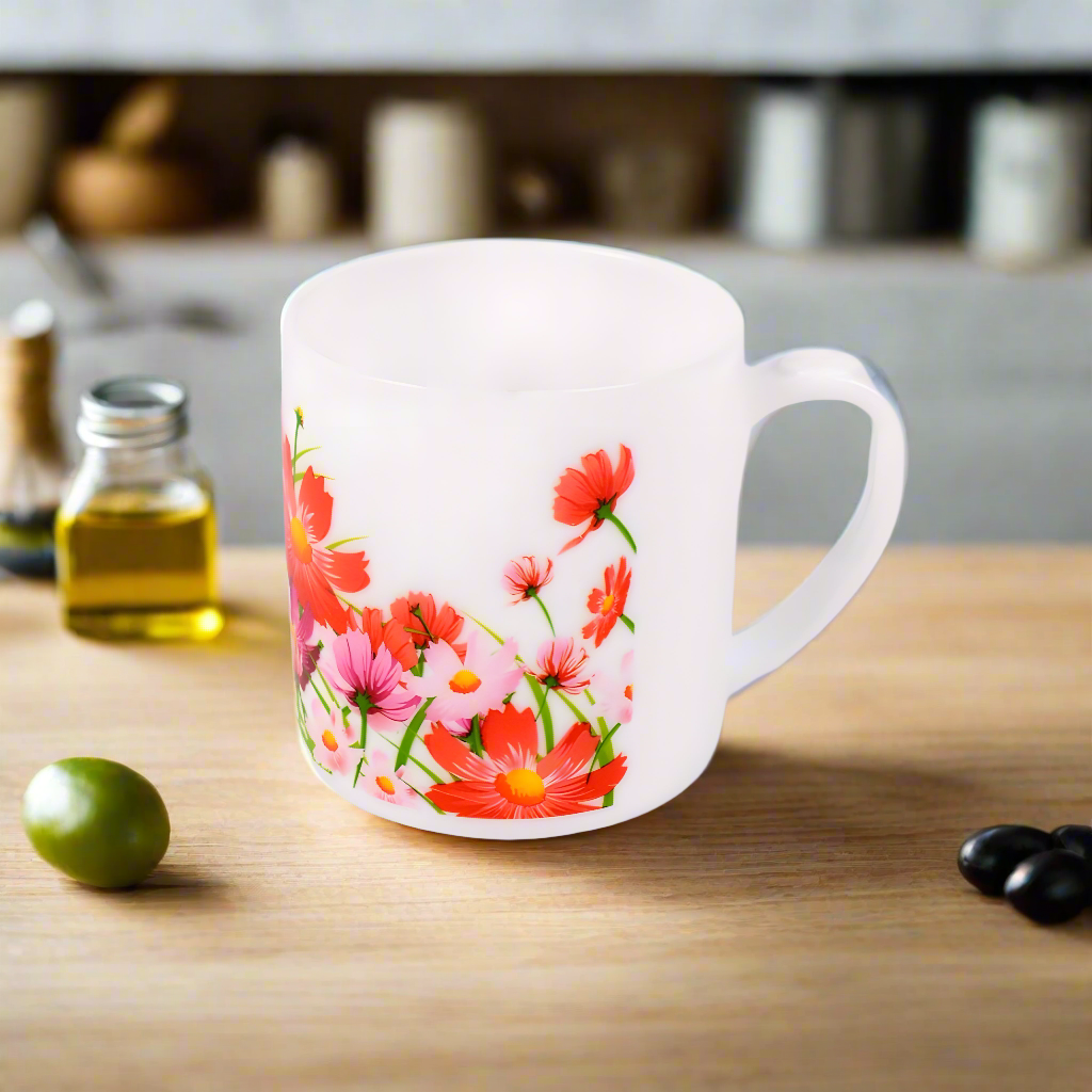 Majestic Large Tea Mugs - Stylish Majestic Plastic Tea Mugs Pack of 6 Big Size Tea  Cups for Coffee, Tea, and Juice - Perfect Gift Mug Set