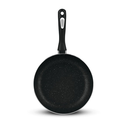 Chef Best Aluminum Non Stick Kitchen Set 15 Pcs New Arrival Cookware Set - Marble Coating Rebirth Black