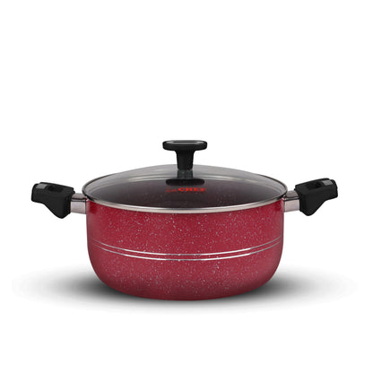 Chef Best Aluminum Non Stick Kitchen Set 15 Pcs New Arrival Cookware Set - Maroon Rebirth
