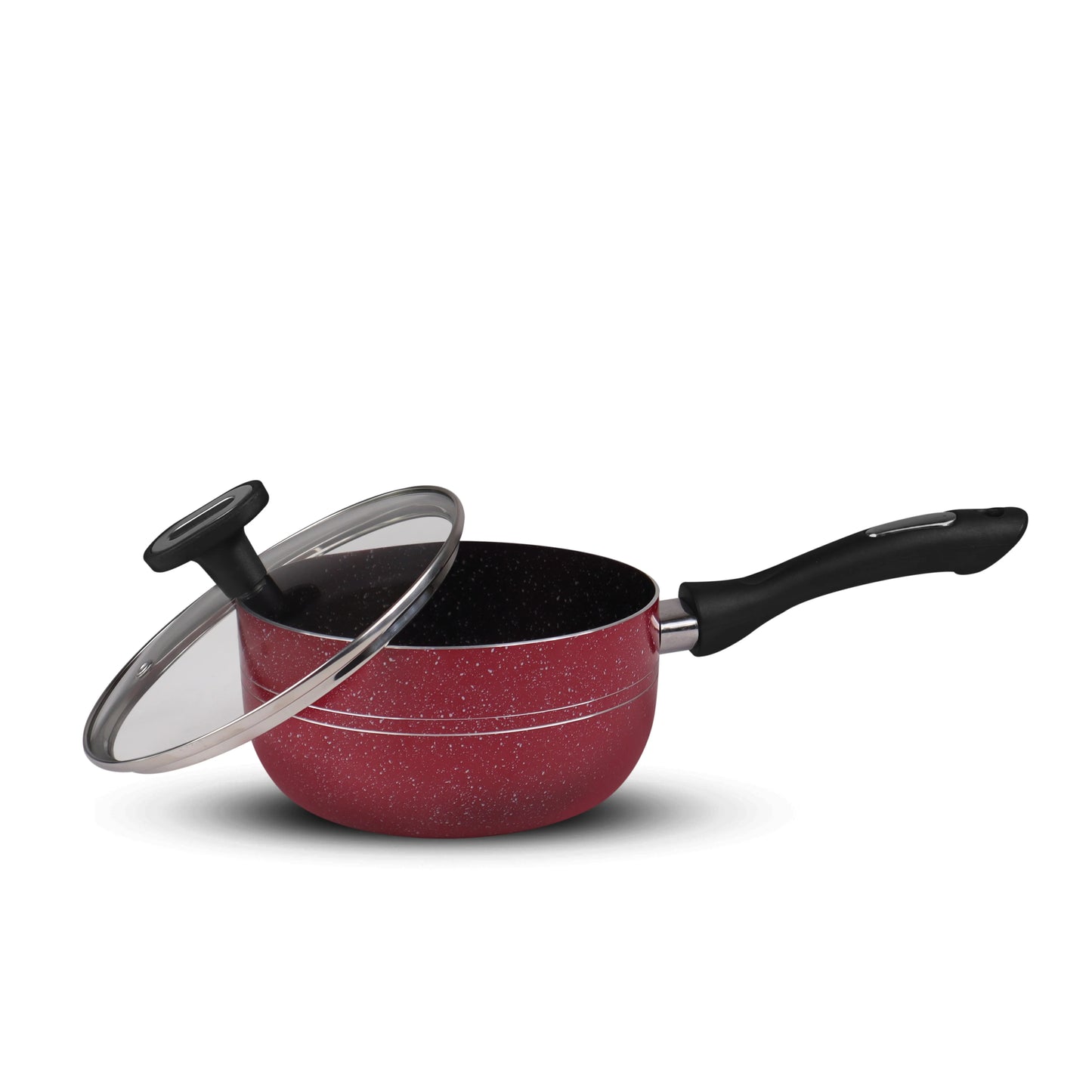 Chef Best Aluminum Non Stick Kitchen Set 15 Pcs New Arrival Cookware Set - Maroon Rebirth