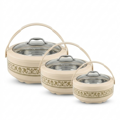 Majestic Haval 4 Pieces Hotpot Set With 14 Litre Cooler – 1L, 2L & 4L Insulated Food Warmer | Premium Quality |