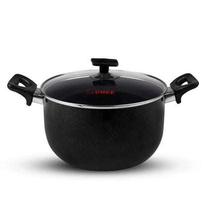Chef Best Non-Stick Casserole pot / Handi / Pateeli With Glass Lid - 30 cm