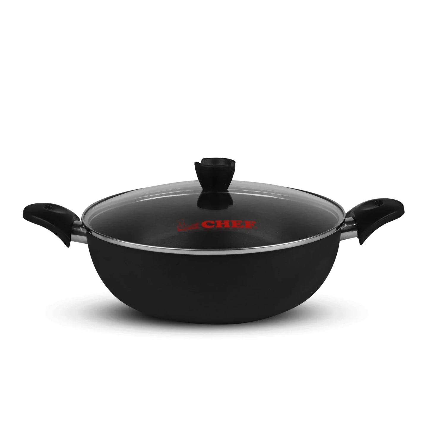 Majestic Premium Quality Mini Nonstick Gift Set 3 Pcs Kitchen Set - Tawa Wok & Spoons / Trio Series