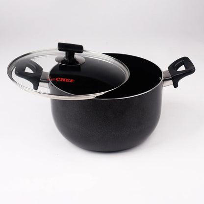 Chef Best Non-Stick Casserole pot / Handi / Pateeli With Glass Lid - 20 cm