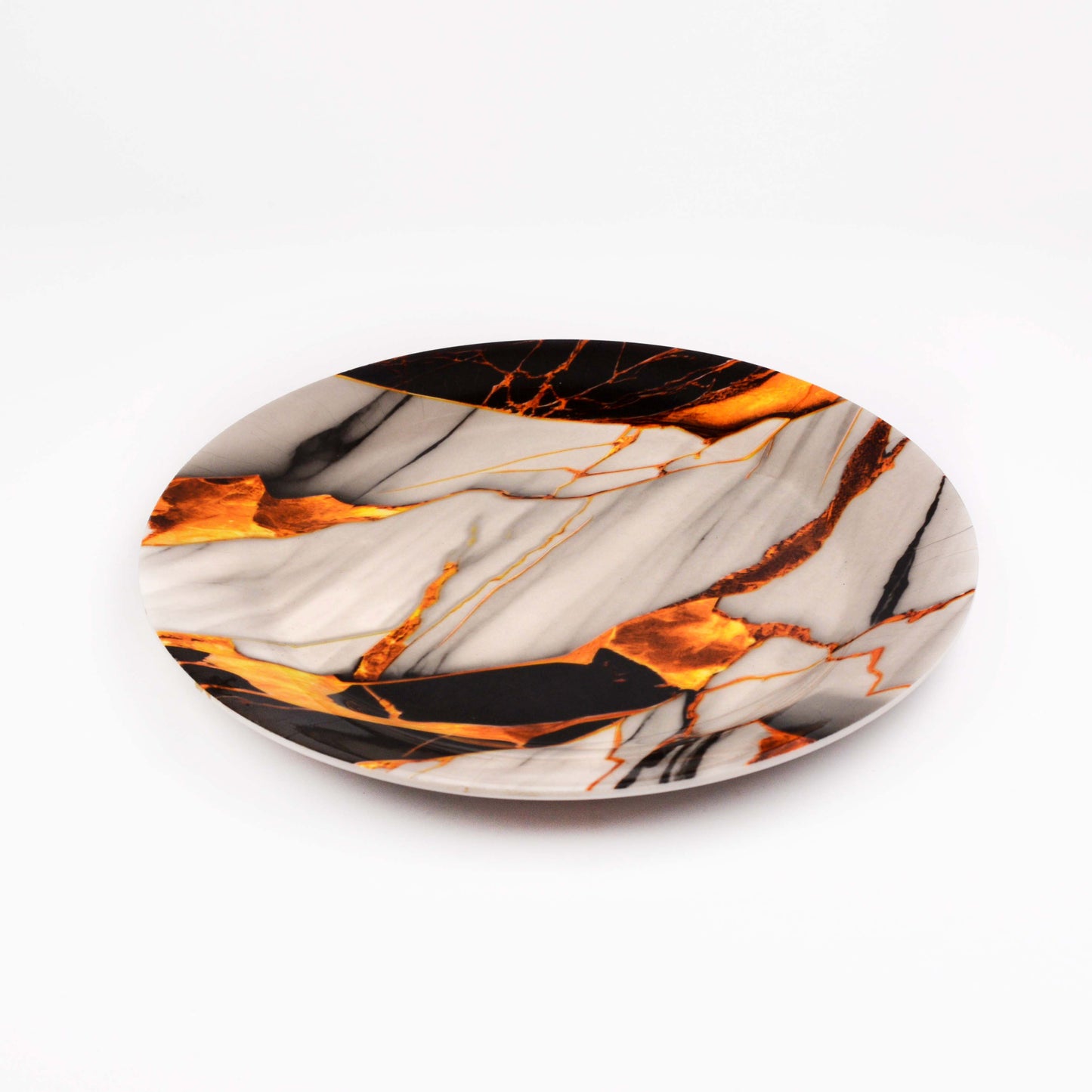 Majestic Melamine 6 pieces plate set DOUBLE GLAZE SET Made of BPA-free break resistant melamine