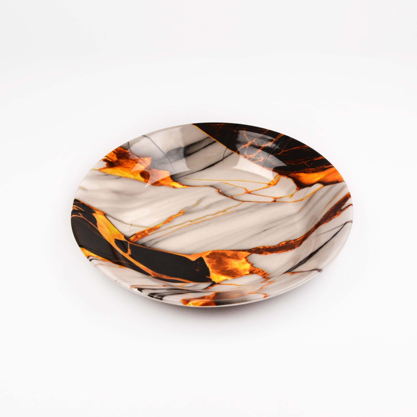 Majestic Melamine 6 pieces plate set DOUBLE GLAZE SET Made of BPA-free break resistant melamine