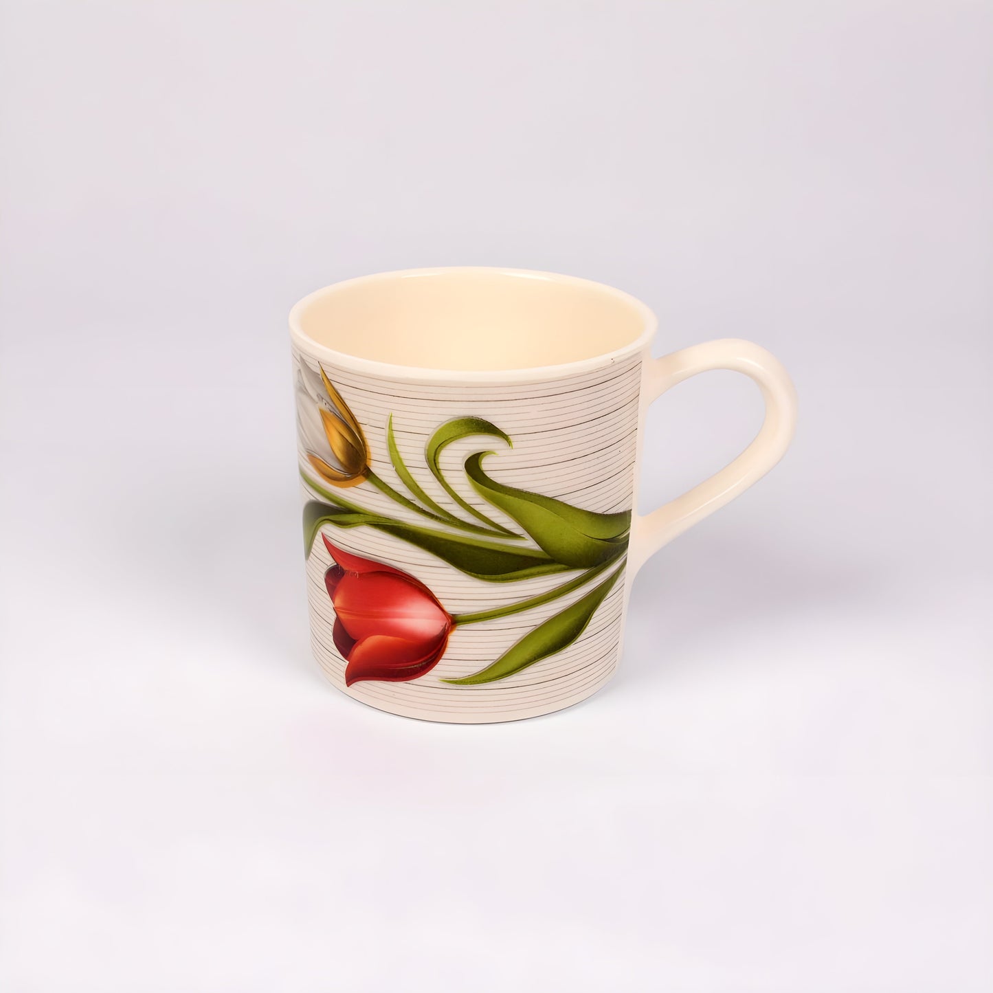 Melamine Coffee Cups of 6, 12oz Camping Mug with Handle, Lightweight and Unbreakable Cups kind to kids, Reusable Mugs Set for Tea, Dishwasher Safe, Ideal for Party RV Gift