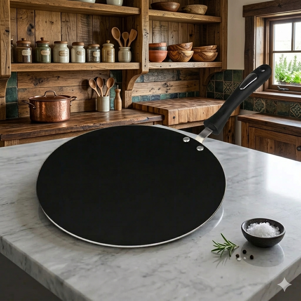 Chef Best Non Stick Tawa / Paratha Pan - Fix Handle