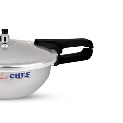CHEF Aluminum Pressure Cooker Karahi 3 In 1 - 9 Liter