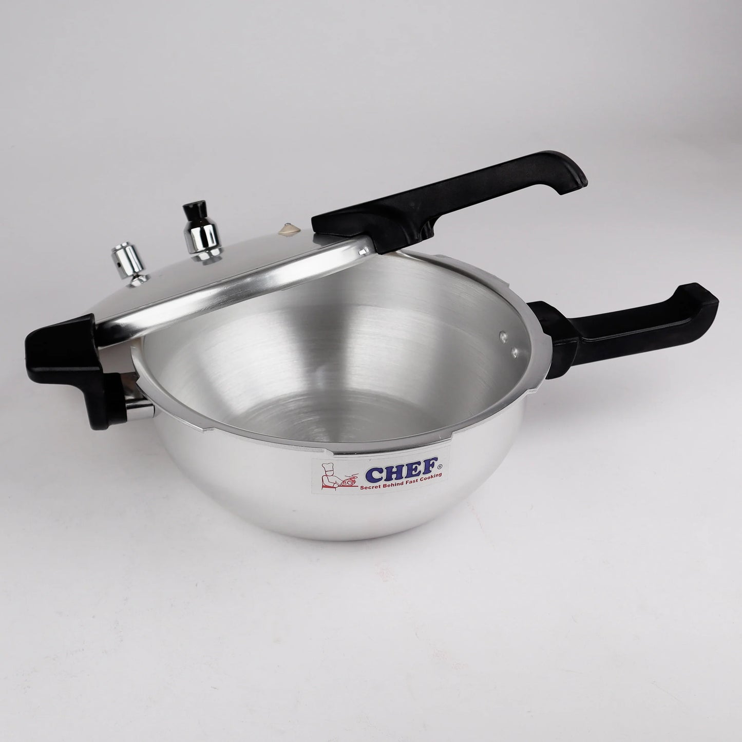 Majestic CHEF Anodized Pressure Cooker Karahi with Glass Lid 3 In 1