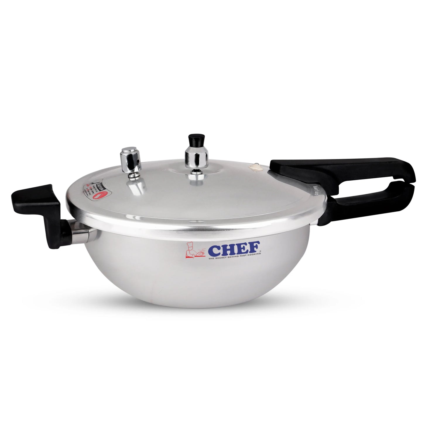 Majestic CHEF Anodized Pressure Cooker Karahi with Glass Lid 3 In 1