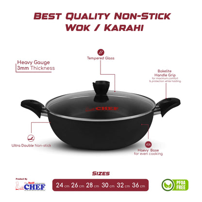 Chef Non-Stick Karahi/ Wok