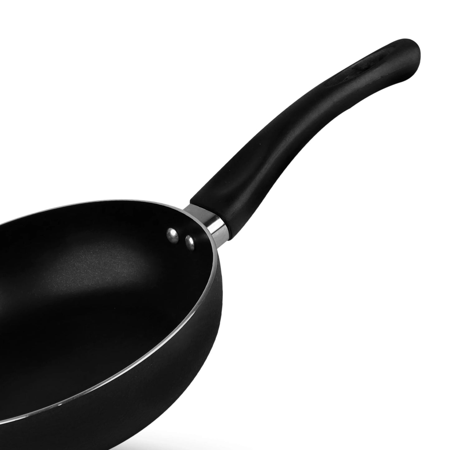 Majestic Premium Non Stick Round Frying Pan (3MM) Black