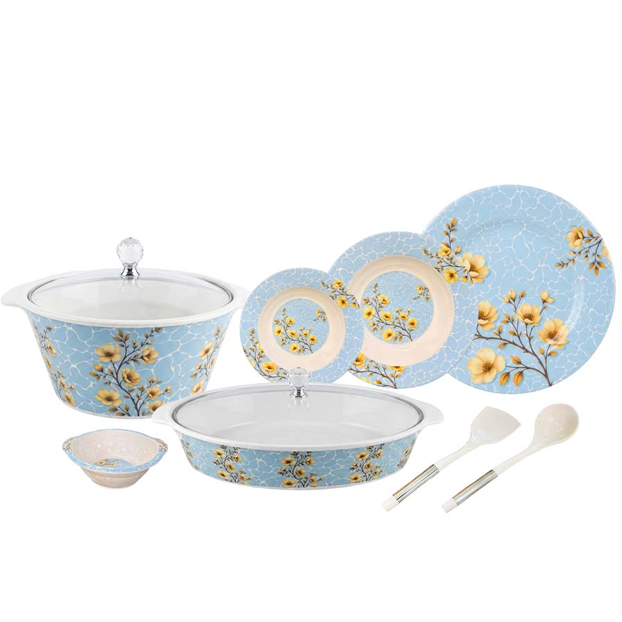 Crystal Double Glaze Dinner Set – Premium Elegant Crockery For Your Family
