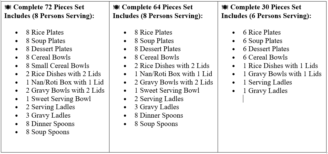 Crystal Double Glaze Dinner Set – Premium Elegant Crockery For Your Family