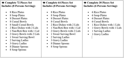 Crystal Double Glaze Dinner Set – Premium Elegant Crockery For Your Family